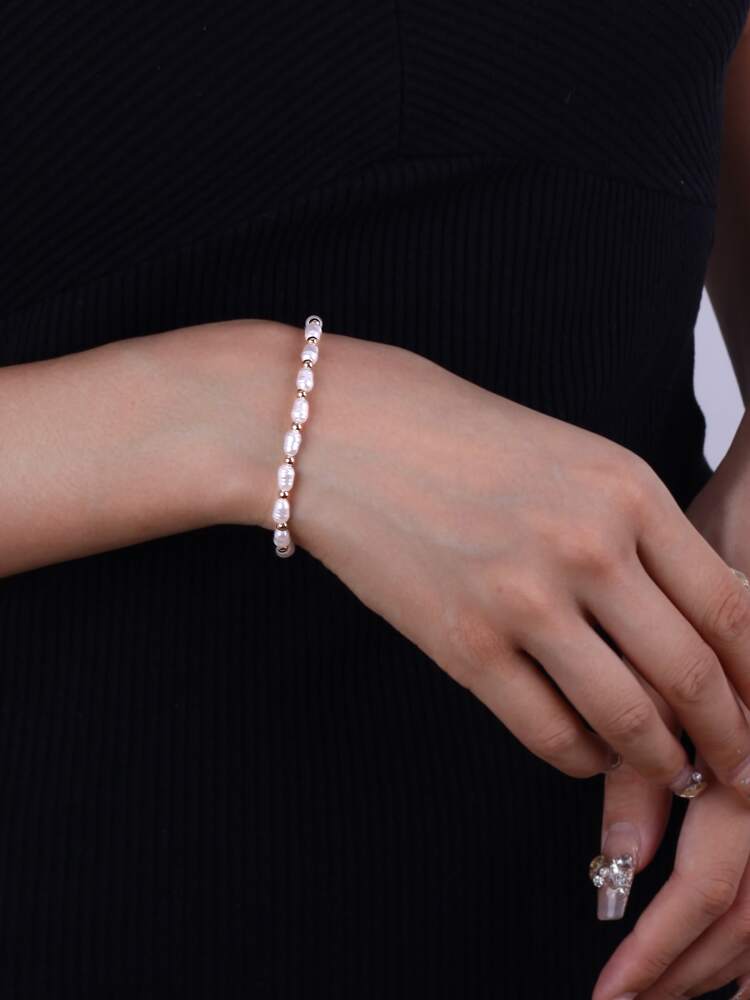 Elegant Acrylic Beaded Bracelet – Stylish Lightweight Jewelry For Women, Perfect For Daily Wear Or Gifting