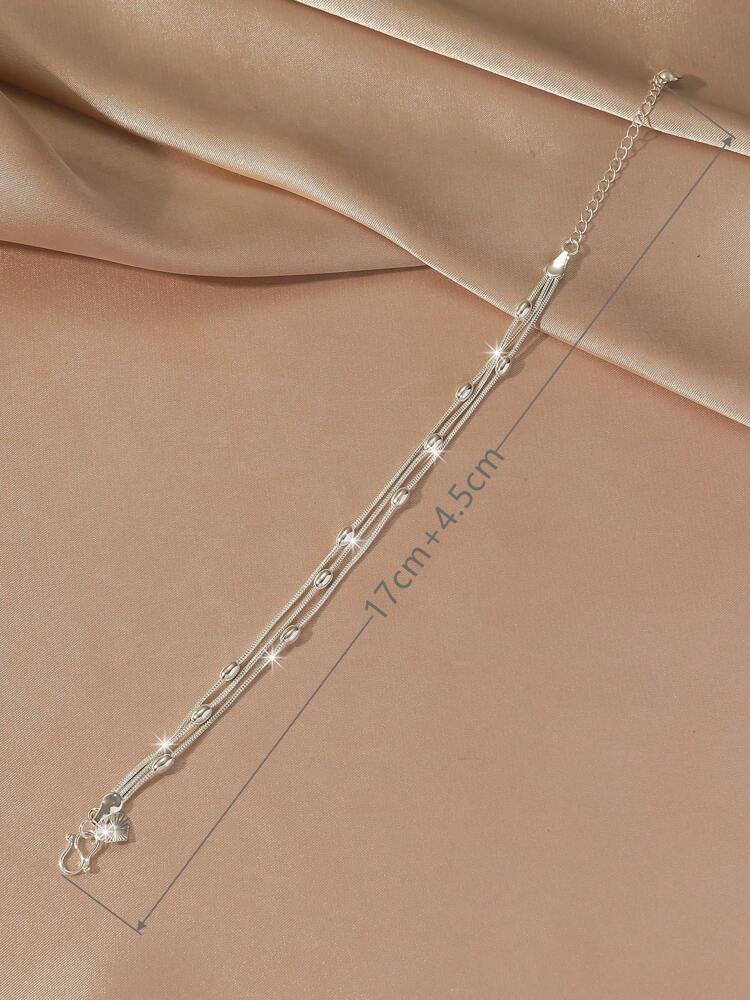 Minimalist 3-Line Olive Bead Bracelet – Elegant Simple Jewelry for Women’s Daily Wear & Gifting