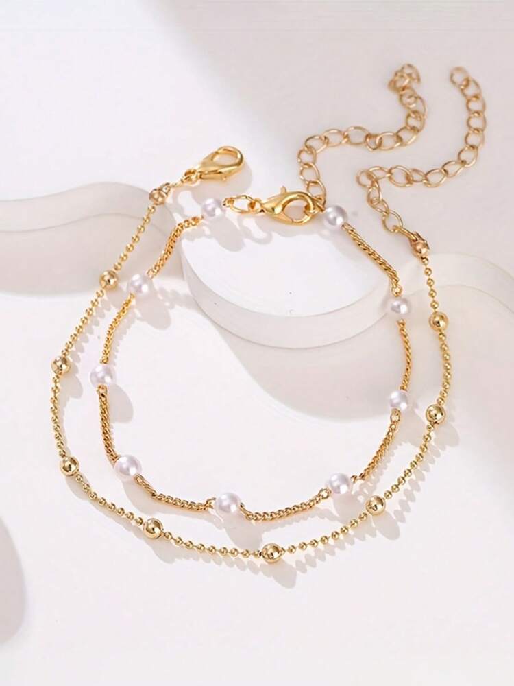 2pcs Minimalist Bracelet Set – Elegant Daily Jewelry Gift for Girls & Friends