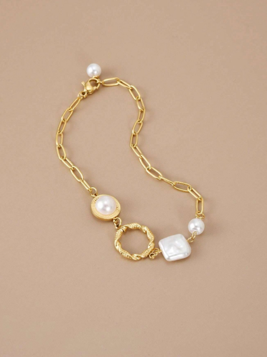 1pc Stainless Steel Womens Bracelet Summer Fashion Hand Accessory Durable Stylish Jewelry