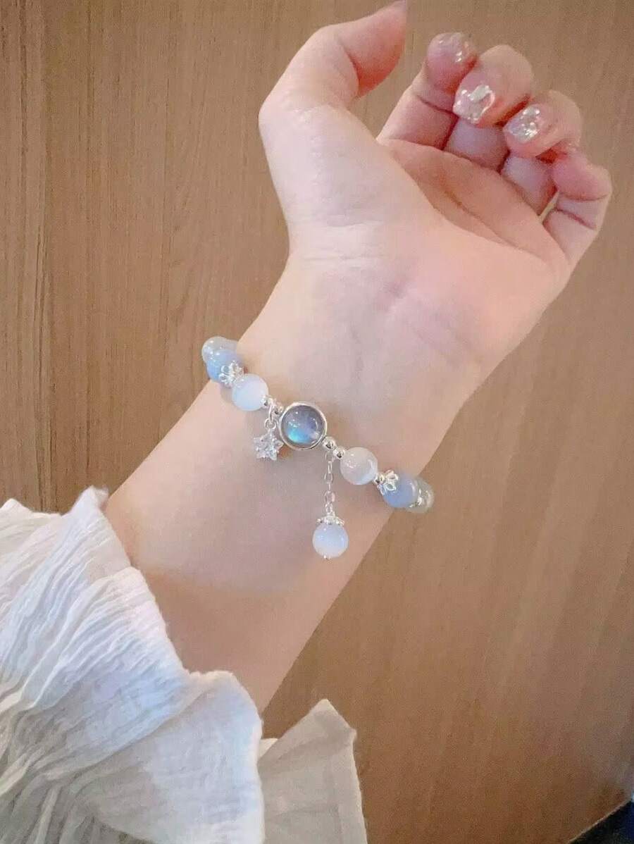 Cat Eye Beaded Butterfly Bracelet – Cute Fashion Gift for Women & Friends